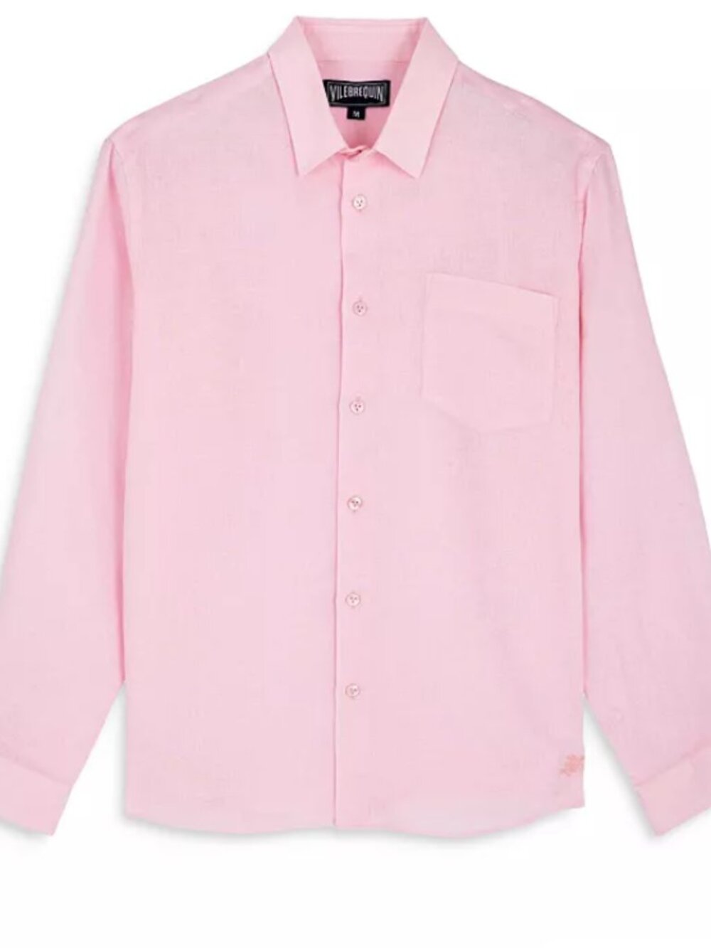 Vilebrequin Men's Linen Solid Classic Fit Shirt XL
